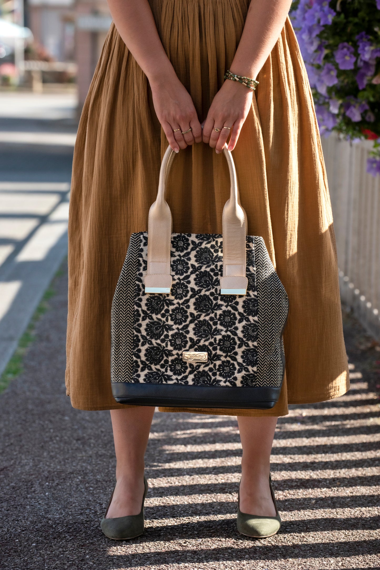 Sac Cabas - FLORA NEGRA