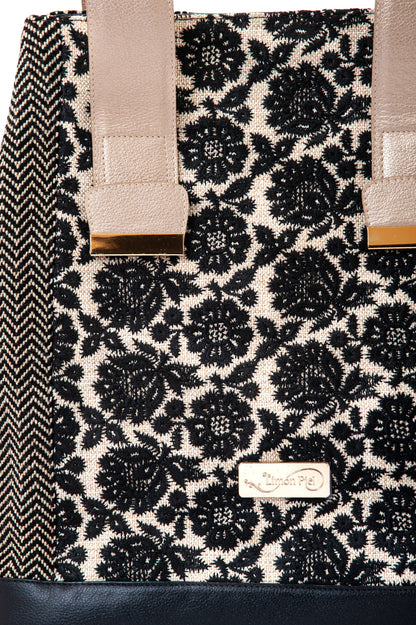 Sac Cabas - FLORA NEGRA
