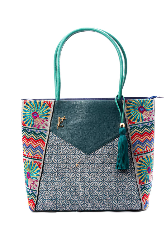 Sac Cabas - MINCA (émeraude)